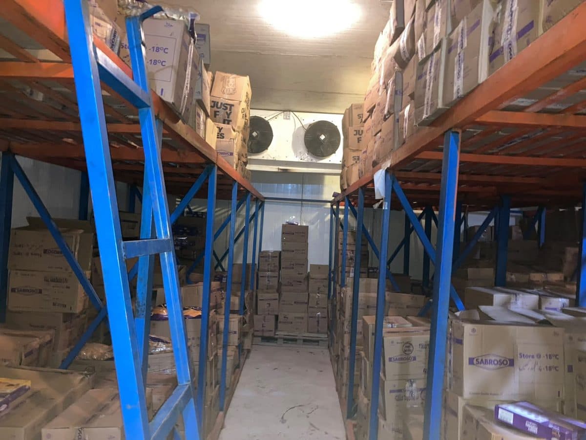 Cold-store warehousing